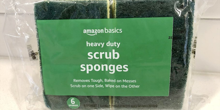 Amazon Basics Sponges 6-Pack Only $2 Shipped