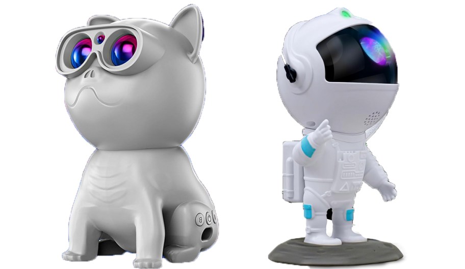 dog and astronaut galaxy projectors 