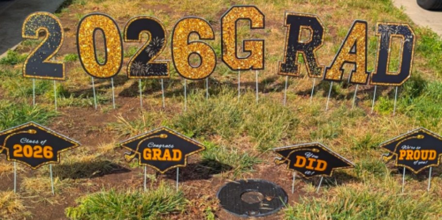 Graduation Yard Sign 14-Piece Set Just $13 on Amazon