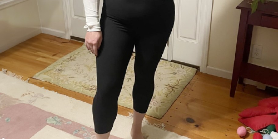 Maternity Leggings w/ Pockets Only $4.99 on Amazon