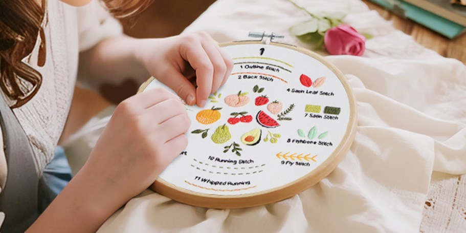 Embroidery Starter Kit 4-Pack Only $7.48 on Amazon (Reg. $20)