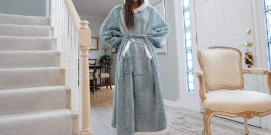 Comfy Wearable Blanket Hoodie Just $17.99 Shipped for Prime Members (Reg. $43)