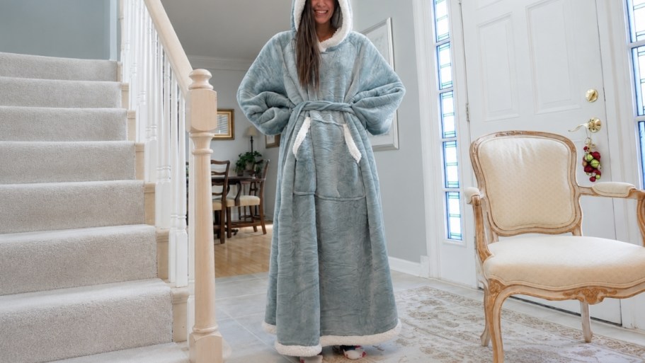 Comfy Wearable Blanket Hoodie Just $17.99 Shipped for Prime Members (Reg. $43)