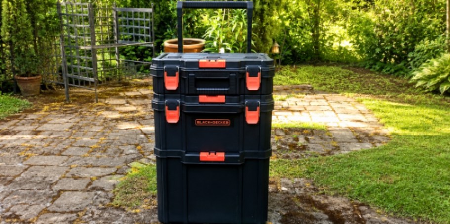 Black+Decker Rolling Stackable Storage System Just $72.79 Shipped on Amazon