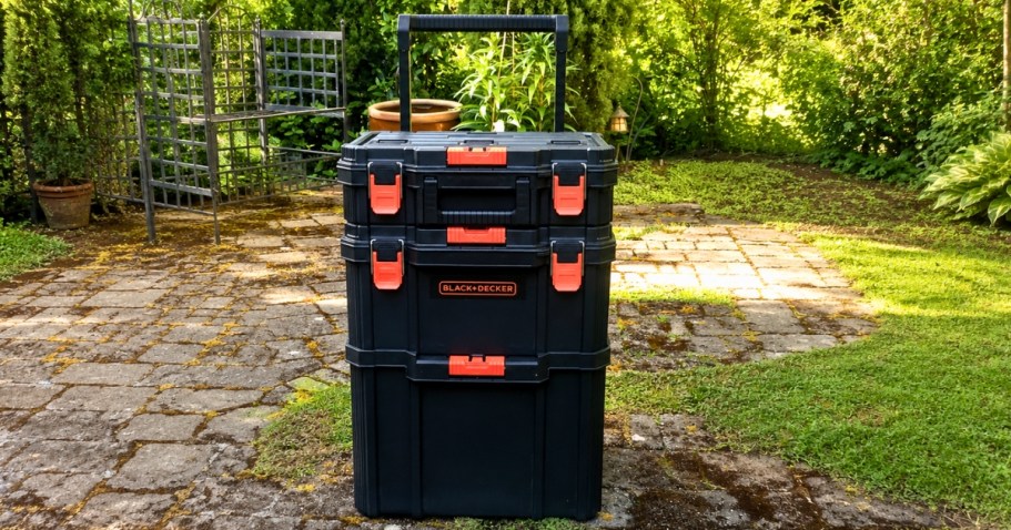 Black+Decker Rolling Stackable Storage System Just $72.79 Shipped on Amazon