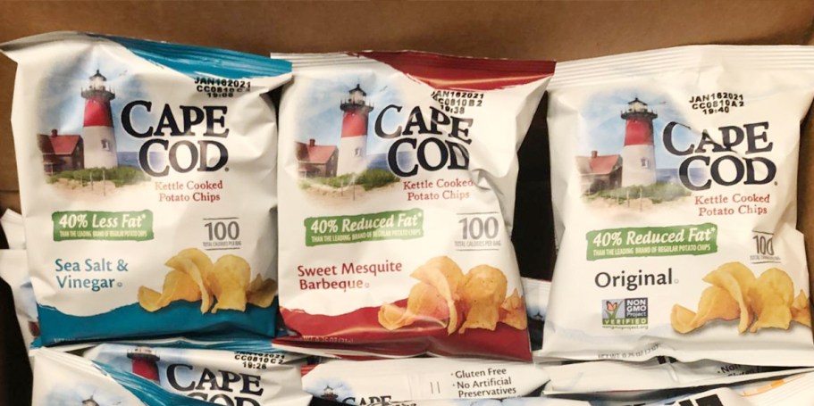 Cape Cod Chips Snack Bags 20-Count Only $8.57 Shipped on Amazon (Just 42¢ Each!)