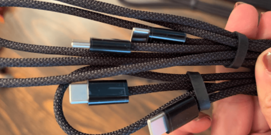 USB-C Charging Cables 3-Pack Just $2.99 on Amazon