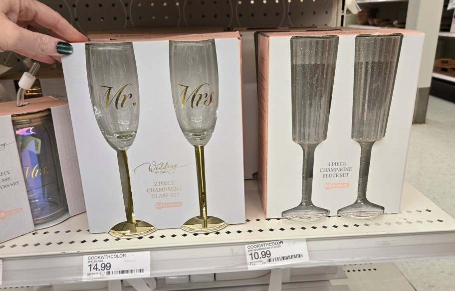 Wedding Wine Glasses from Target