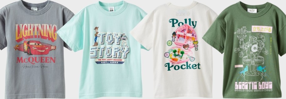 4 kids graphic tees