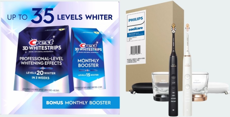 crest white strips and phillips 2 pack