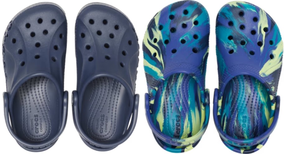 kids baya and marbled crocs