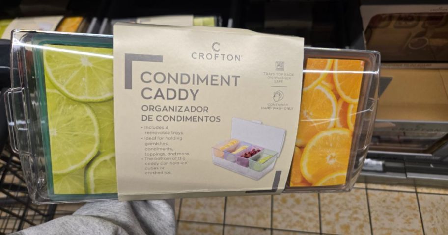 crofton condiment caddy in hand in store
