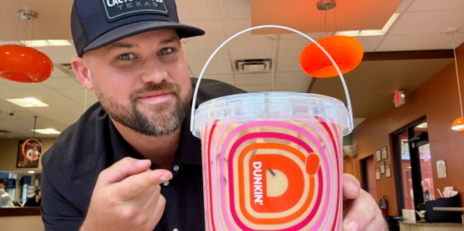Dunkin’s Viral Iced Coffee Buckets Are BACK for Just $12.99 (Only 25 Per Store – Will Go Fast!)