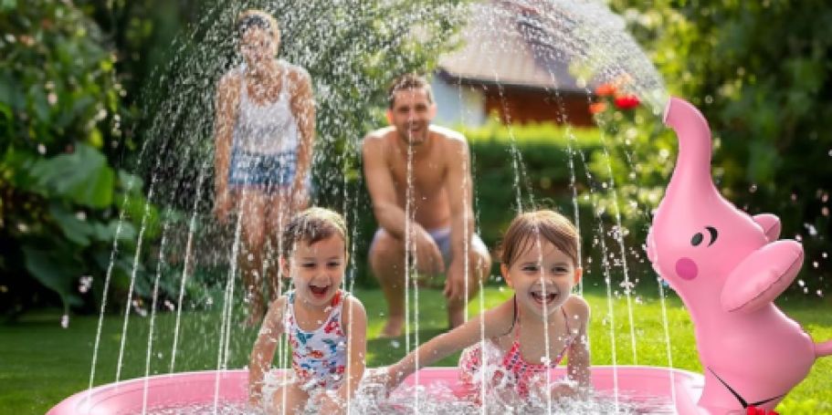 Cute Animal Splash Pad from $13.99 on Amazon (Reg. $29) | Doubles As a Ball Pit