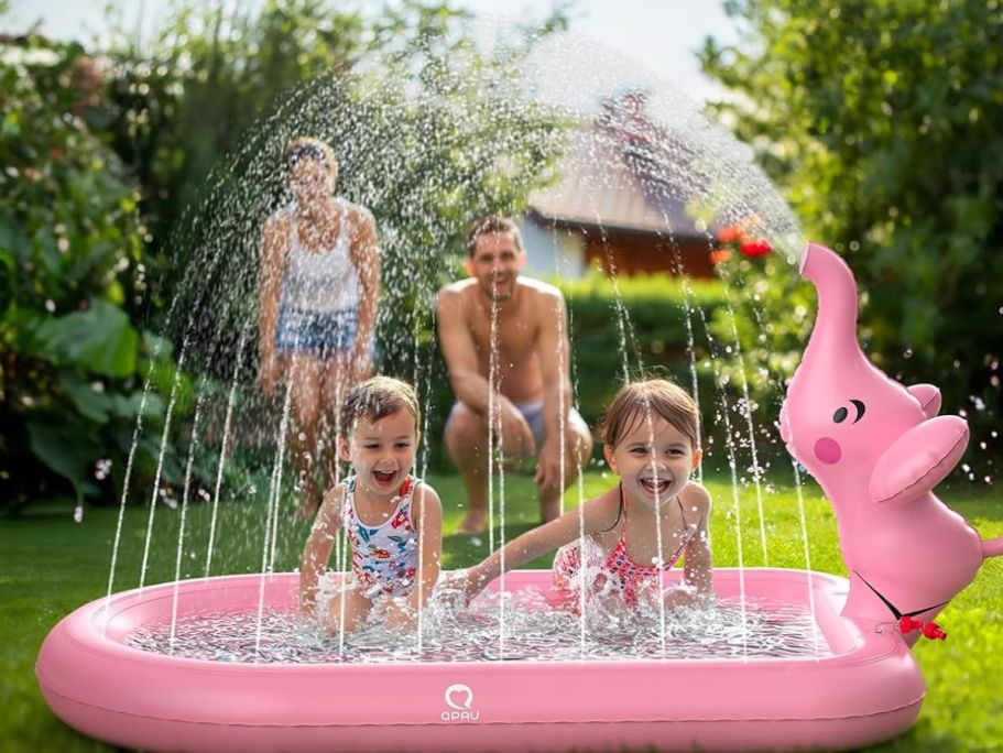 Cute Animal Splash Pad from $13.99 on Amazon (Reg. $29) | Doubles As a Ball Pit