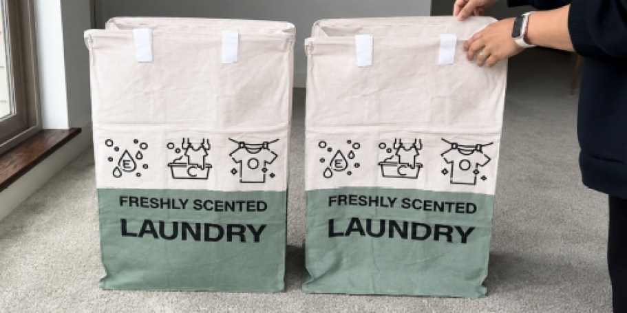 Collapsible Laundry Basket 2-Pack ONLY $9.99 on Amazon (Just $5 Each!)