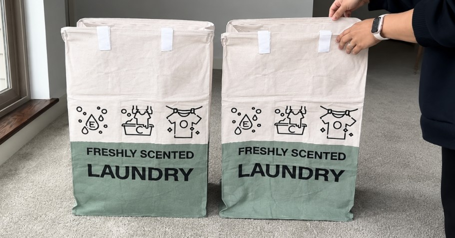 Collapsible Laundry Basket 2-Pack ONLY $9.99 on Amazon (Just $5 Each!)