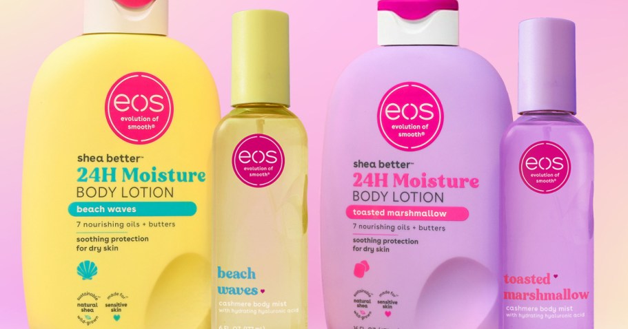 NEW eos Lotions at Target & Walmart – Toasted Marshmallow & Beach Waves