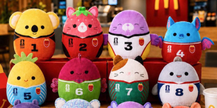 FIFA Squishmallows McDonald’s Happy Meal Toys Drop June 9th