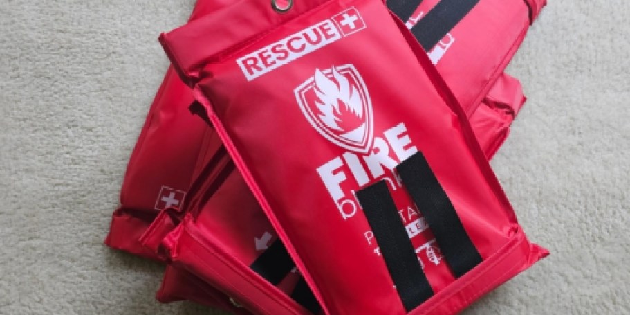 Emergency Fire Blanket Only $5.92 on Amazon (Quicker Than a Fire Extinguisher!)