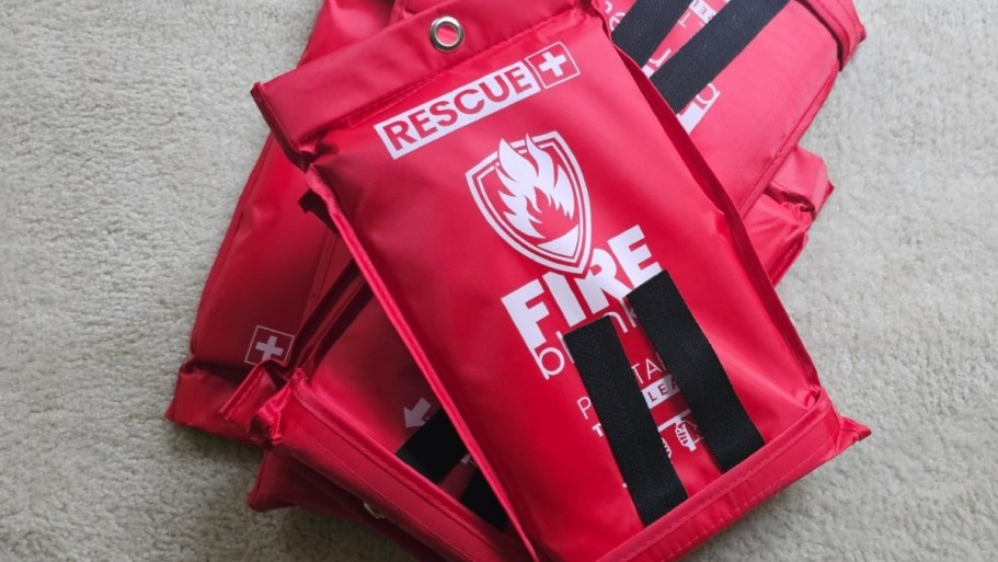 Emergency Fire Blanket Only $5.92 on Amazon (Quicker Than a Fire Extinguisher!)