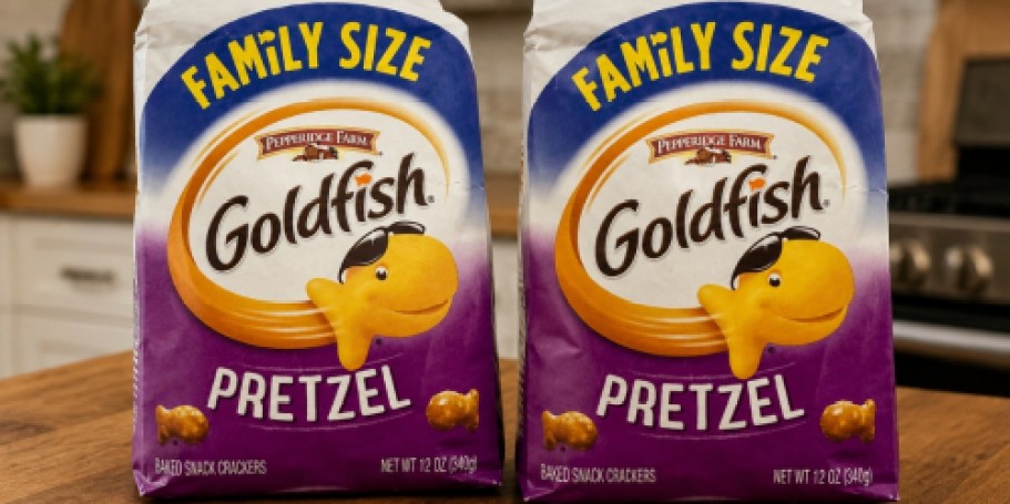 TWO Goldfish Crackers Family Size Bags Just $4.95 Shipped on Amazon