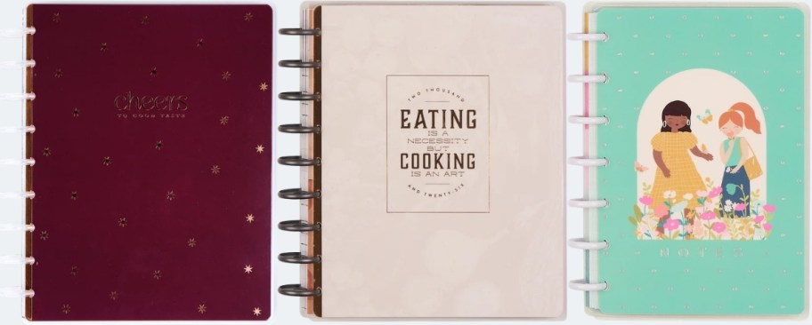 a happy planner journal, planner, and notebook