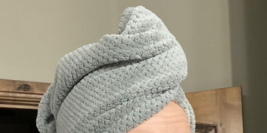 Microfiber Hair Towel 2-Pack Just $5 on Amazon (Reg. $10)