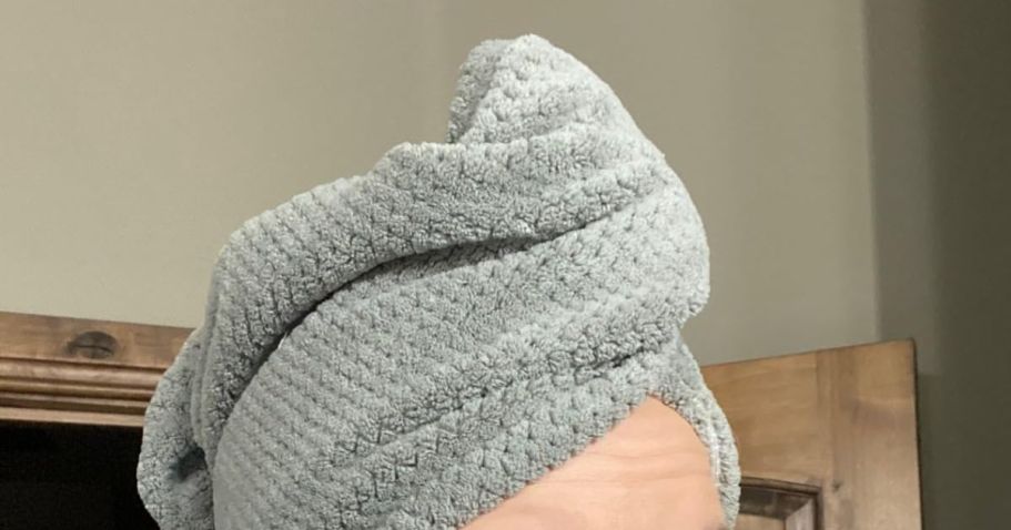 Microfiber Hair Towel 2-Pack Just $5 on Amazon (Reg. $10)