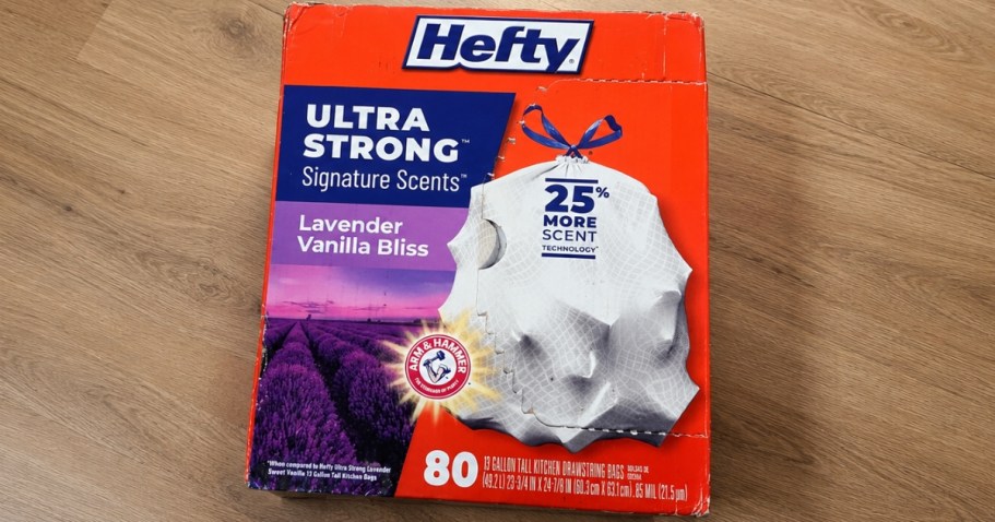 Hefty 13-Gallon Trash Bags 80-Count Only $9.49 Shipped for Amazon Prime Members