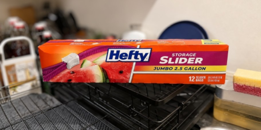 Stock Up: 2 Boxes of Hefty Jumbo Slider Storage Bags Just $5 Shipped on Amazon
