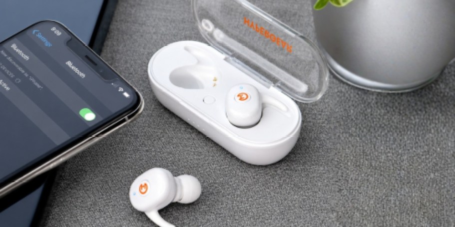 HyperGear Wireless Bluetooth Earbuds w/ Charging Case Just $7.99 Shipped (Reg. $40)