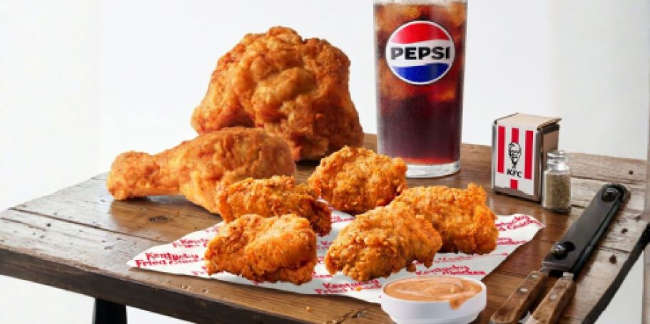 NEW $5 KFC Variety Box (Includes 2 Chicken Pieces, 5 Nuggets, Sauce, Drink!)