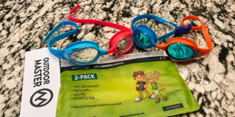 Kids Swim Goggles 2-Pack Just $8 on Amazon