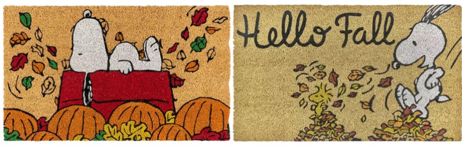 thanksgiving peanuts coir doormats