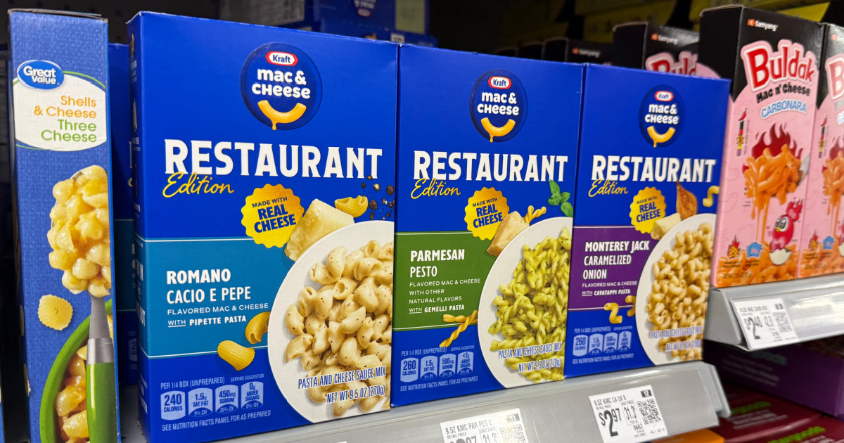 FREE Kraft Mac & Cheese Restaurant Edition After Walmart Cash