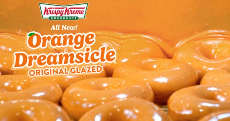 krispy kreme Orange Dreamsicle Original Glazed doughnuts