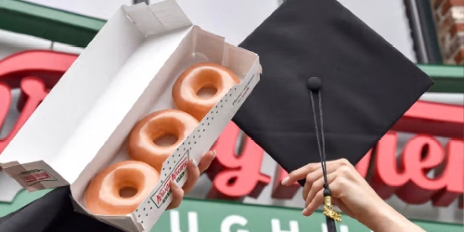 THREE FREE Krispy Kreme Original Doughnuts For Grads (Today Only!)