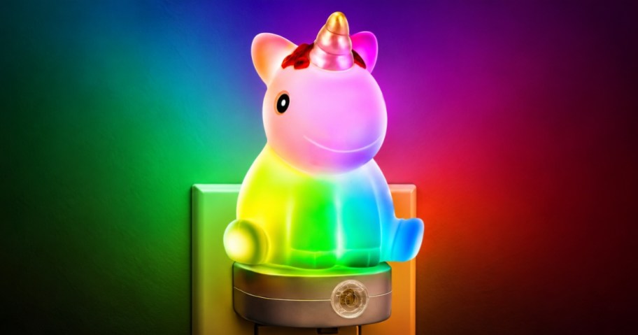 a colorful Unicorn nightlight