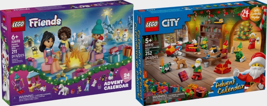 LEGO City and Friends advent calendars