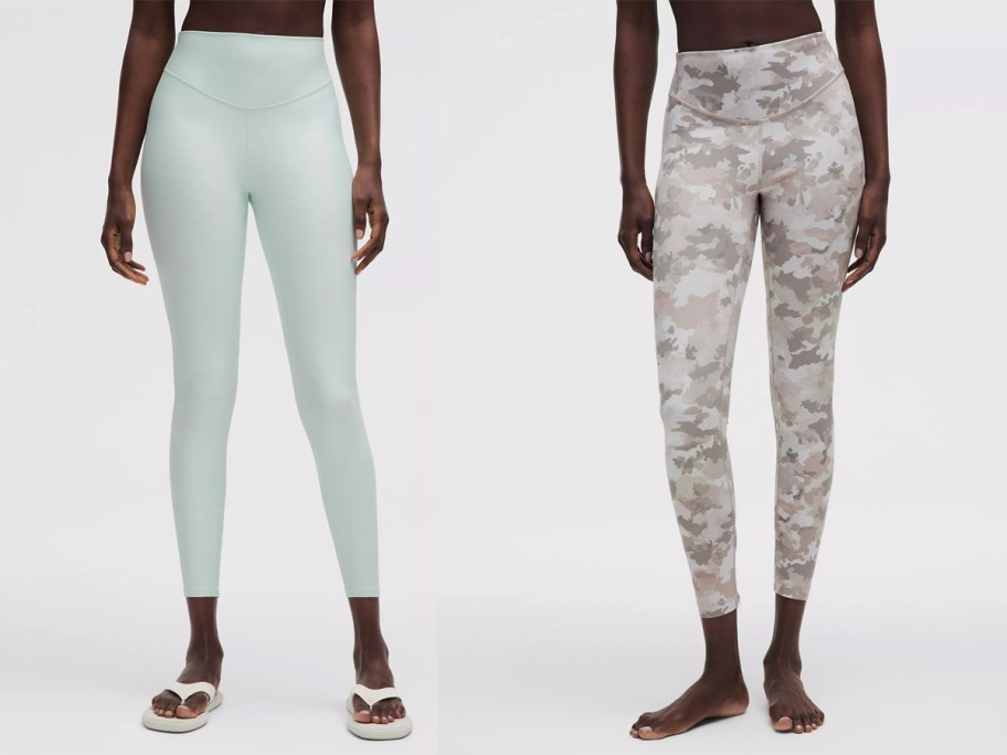 women wearing blue and camo pants 