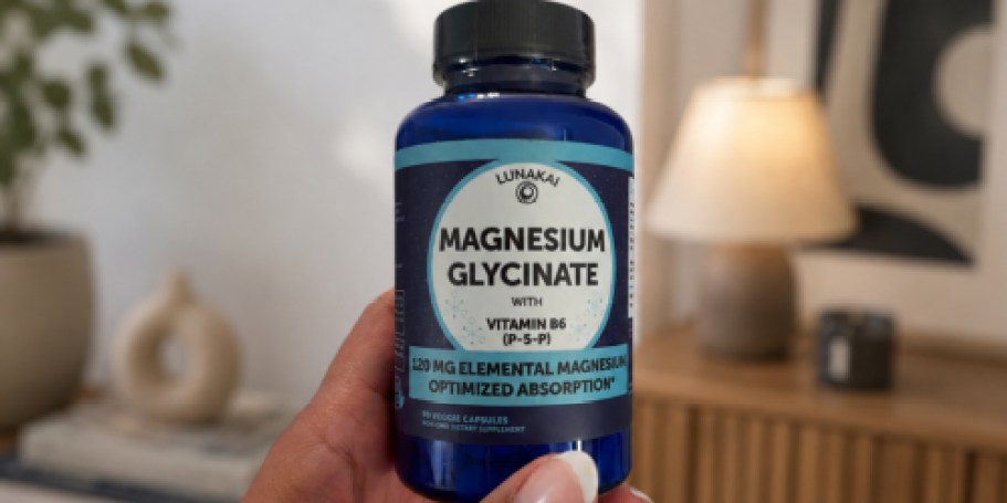 Magnesium Glycinate 90-Count Just $9.96 Shipped on Amazon | Supports Better Sleep & Relaxation