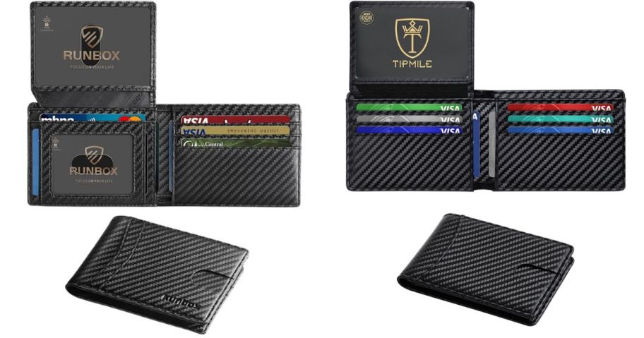 two men's rfid blocking wallets