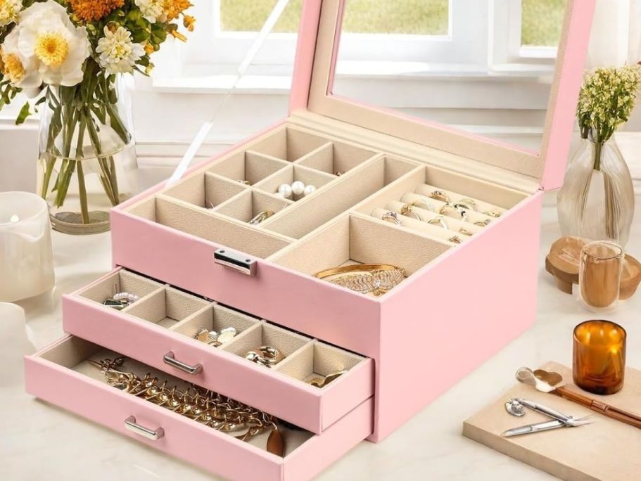 Multi-Layered Jewelry Box Just $12.49 on Amazon (Reg. $25)