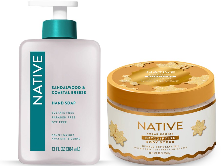 native hand soap and body scrub