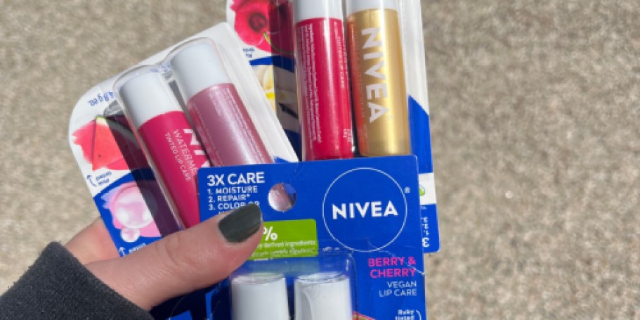 These Tinted Nivea Lip Balms Are Basically a 2-in-1 Beauty Hack (+ They’re on Sale at Target)
