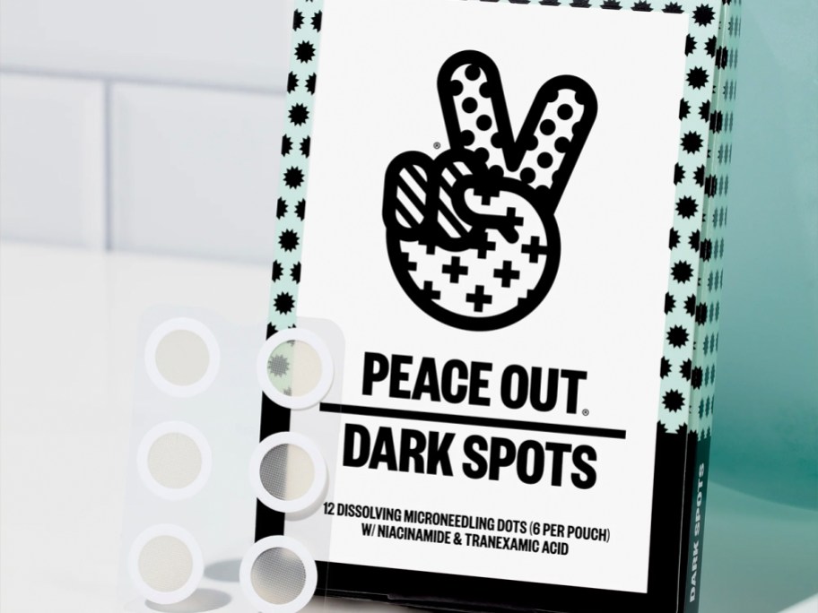 peace out dark spots box with dots