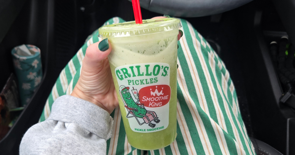 FREE Smoothie King 4oz Grillo’s Pickle Smoothie TODAY – No Purchase Needed!