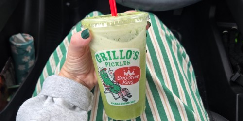 FREE Smoothie King 4oz Grillo’s Pickle Smoothie TODAY – No Purchase Needed!