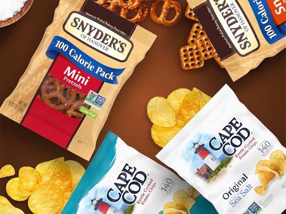 Cape Cod Chips & Hanover Prezels Snack Bags 20-Count Only $8.85 Shipped on Amazon